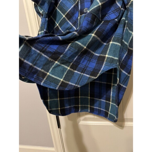 ZARA XS Plaid Print Wool Blend Flannel Overshirt - Picture 4 of 8